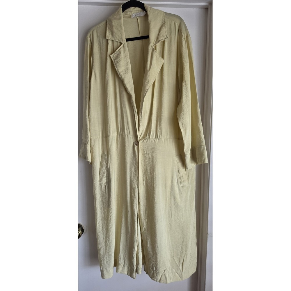 Beige Botany Women's Lightweight Duster S Yellow Long Sleeve